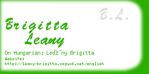 brigitta leany business card